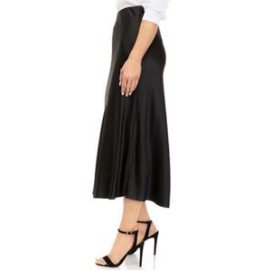 Women’s Satin Midi Black Skirt by THE LIMITED